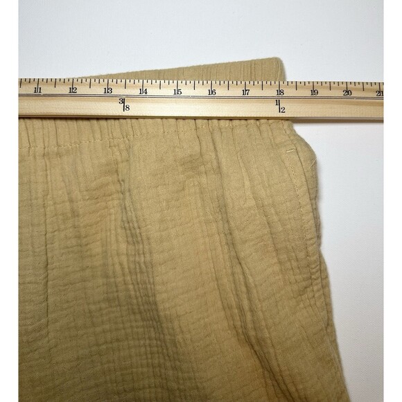 MADEWELL Lightspun Huston Pull On Crop Pants Desert Dune Cotton Women's XL - Picture 8 of 10
